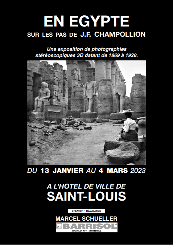 L’Egypte en 3D à Saint-Louis (Haut-Rhin) du 13 janvier au 4 mars 2023